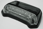 255-075 LED-Rücklicht zum Befestigen auf Fender bzw. Heckplastik, schwarzer Körper, Klarglas, E-gepr